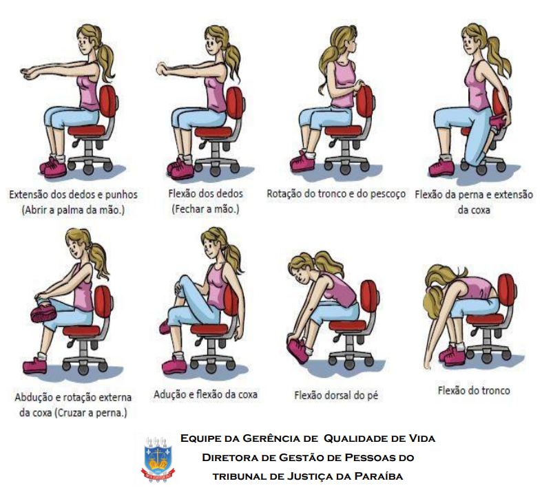 alongamento home office