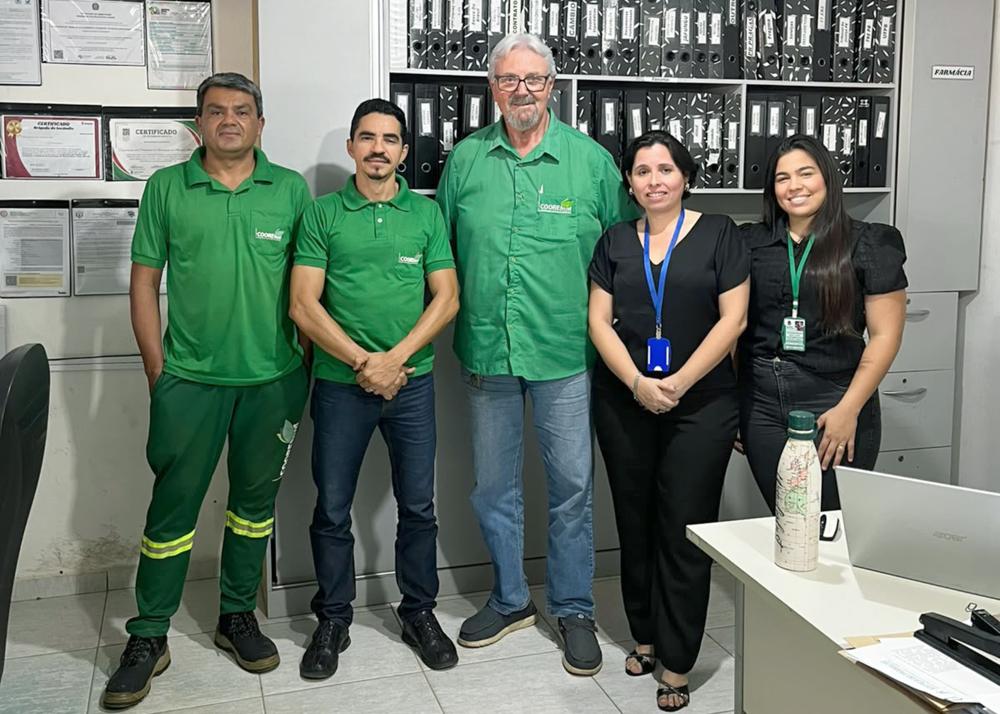 Unidade de Sustentabilidade realiza visita técnica à cooperativa de reciclagem em Santa Rita
