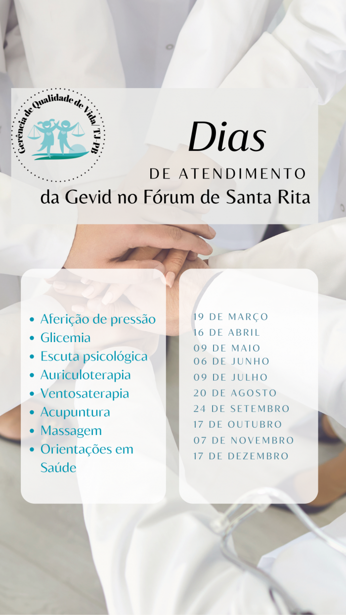 Calendário Santa Rita