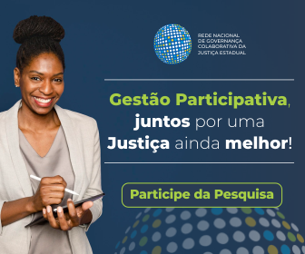 banner gestão participativa, juntos por uma justiça ainda melhor