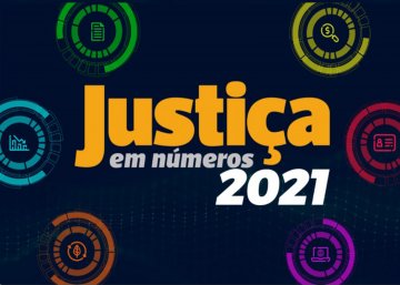 Logomarca do Justiça em números 2021