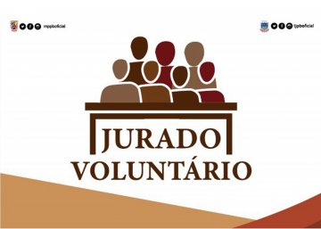 Logo da campanha do Jurado Voluntário