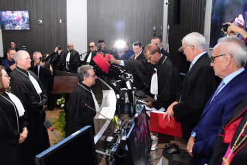 A solenidade foi conduzida pelo desembargador João Benedito da Silva, presidente do TJPB