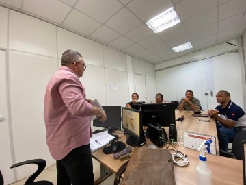 Imagem do treinamento sobre segurança