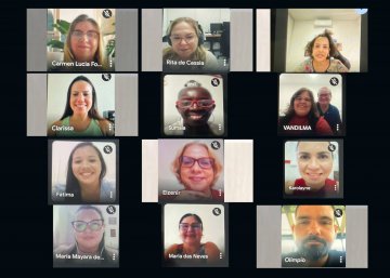 A reunião foi no sistema virtual