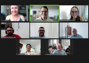 Foto da reunião dos membros da Unidade de Acessibilidade e Inclusão