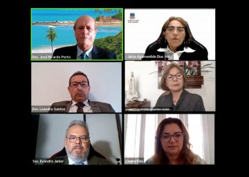 Captura de tela Sessão da Primeira Câmara Cível 