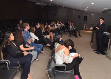 Estudantes do 3º período do curso de Direito do Unipê visitam TJPB para conhecer a carreira da magistratura / Fotos: Ednaldo Araújo