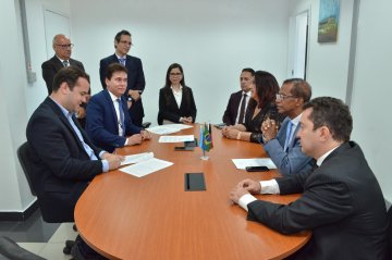 Presidente do TJPB e Prefeito de São Mamede assinam Protocolo de Intenções para cessão do uso do Fórum  / Fotos: Ednaldo Araújo