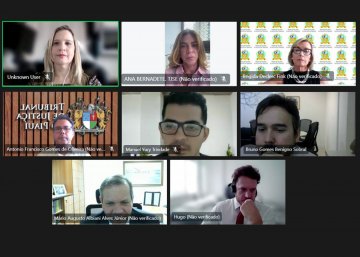 Imagem da reunião virtual