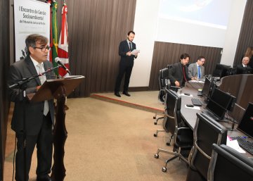 Diretores do TJPB e gerentes de fóruns discutem gestão socioambiental no I Encontro sobre o tema / Fotos: Ednaldo Araújo / TJPB