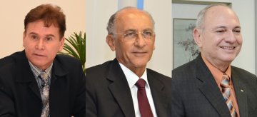 Desembargadores Márcio Murilo da Cunha Ramos, Arnóbio Alves Teodósio e Romero Marcelo da Fonseca Oliveira 