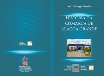 Foto do livro Comarca de Alagoa Grande 