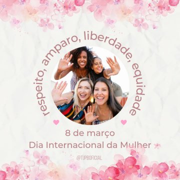 Arte sobre o dia da mulher 