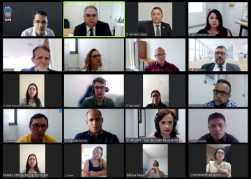 Reunião virtual para apresentação da nova tecnologia