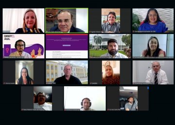 Reunião sobre o aplicativo Maria da Penha Virtual 