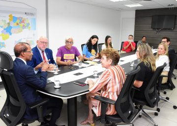Integrantes da Rede foram recebidos na Presidência do TJ