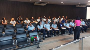 Fotografia dos alunos da oficina de capacitação