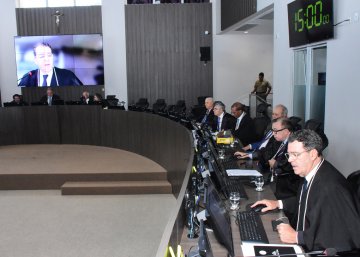 Foto do desembargadores no Pleno do TJPB