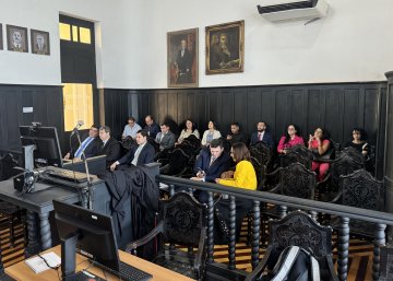 Foto dos alunos no antigo Pleno