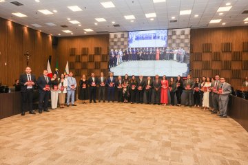 Foto dos participantes do Seminário
