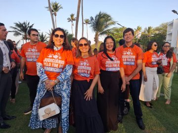 Fotos dos magistrados paraibanos no evento