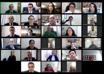 -Imagem da reunião online sobre Metas do CNJ