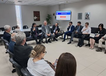 Foto da reunião ocorrida no Fórum Cível da Capital