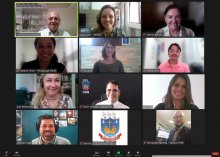 Captura de tela da reunião da Comissão de Acessibilidade