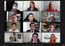 Captura de tela da reunião sobre as metas do CNJ