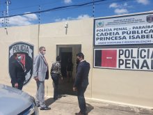 Foto da inspeção na cadeia pública de Princesa Isabel