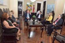 Visita de diretores de fórum