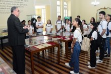 Visita de estudantes na manhã desta sexta-feira (28)