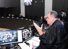 Sessão do Órgão Especial presidida pelo desembargador Fred Coutinho