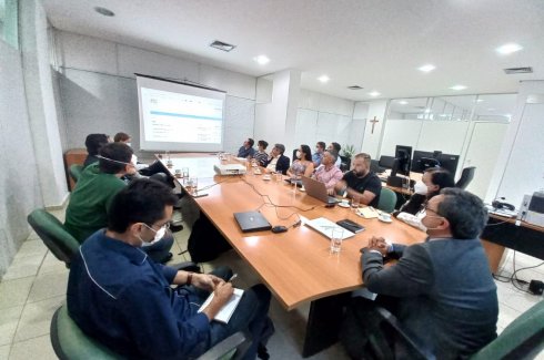 Foto de reunião na Corregedoria