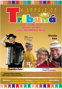 Folder do arraiá do tribuná 